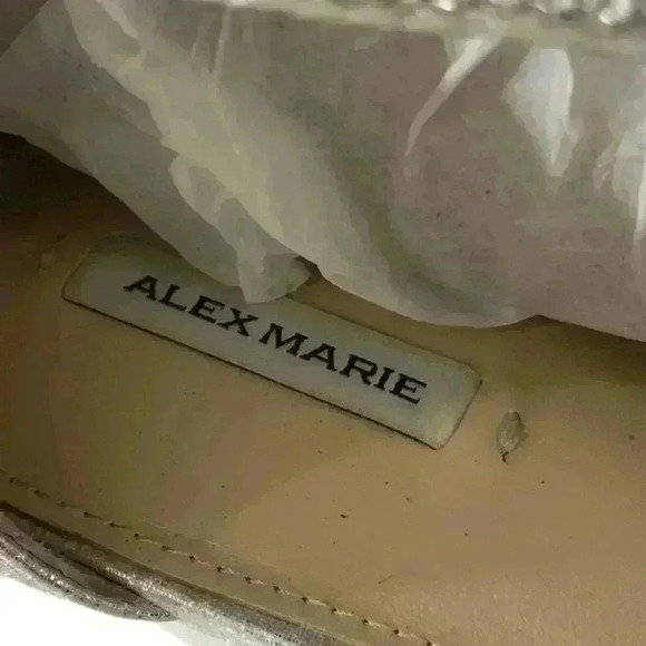 Alex Marie Shoes Womens Size 10M Sparkle shimmery Formal Dressy Open Toe Sandals - Picture 8 of 10